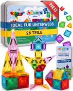 Reiseset Magnetische Bausteine - MAGNEO minis - ideal für unterwegs MAGNEO - Magnetische Bausteine