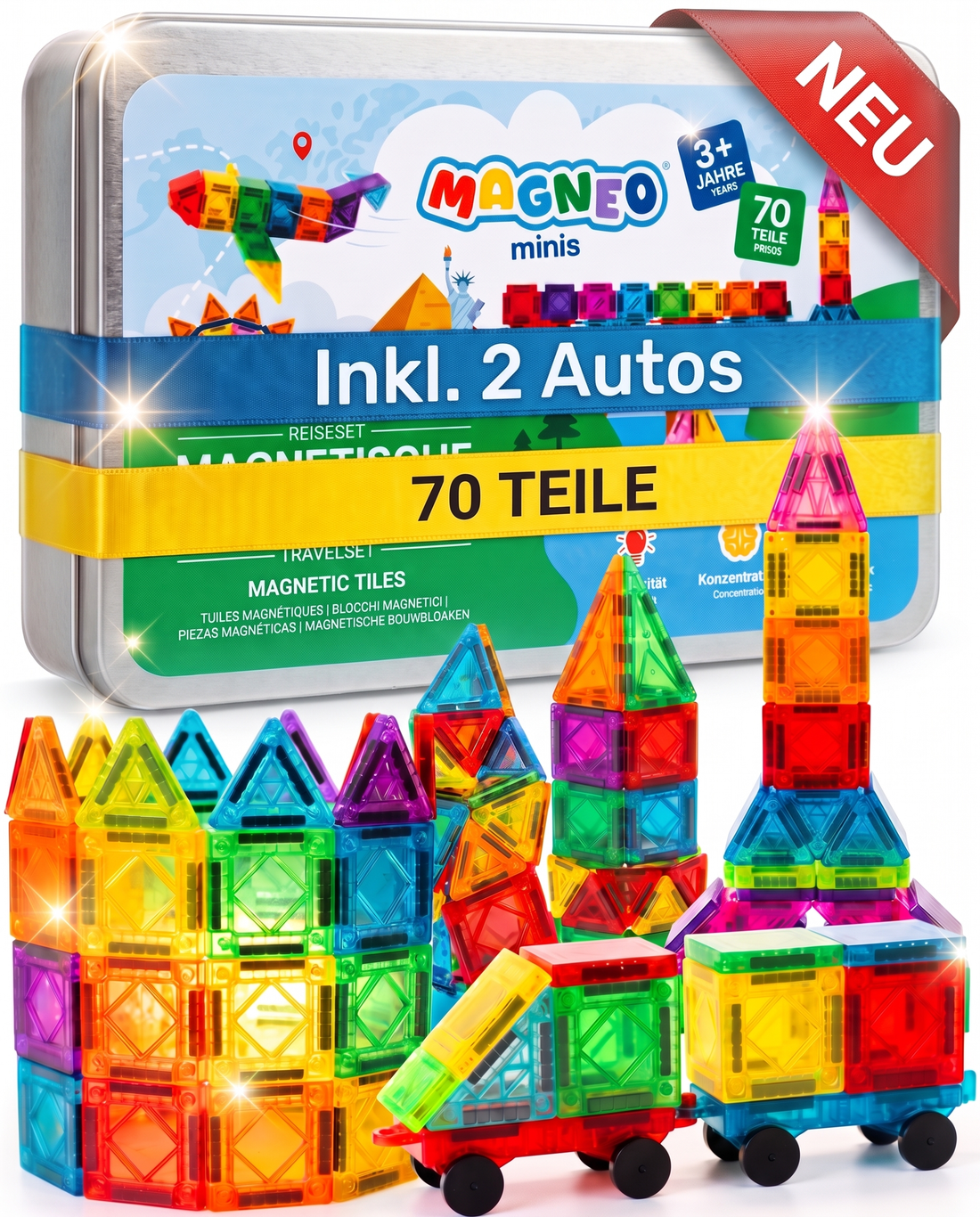 MAGNEO minis magnetische Bausteine für unterwegs