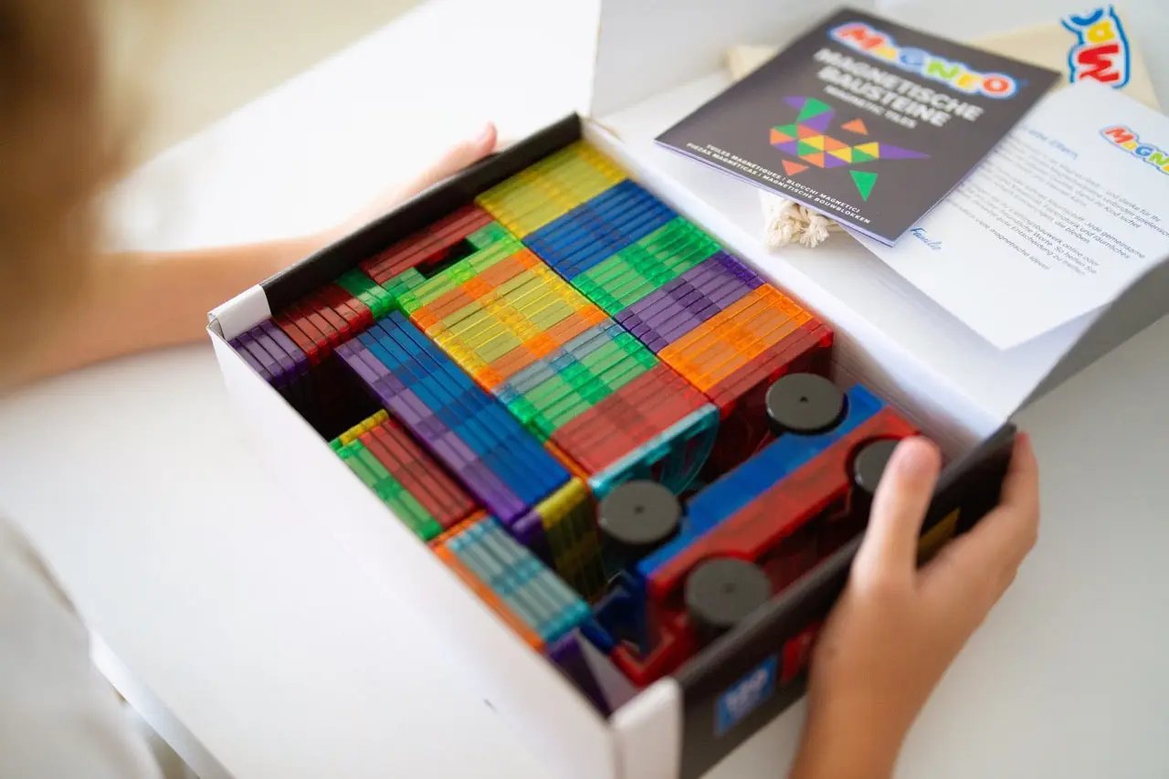 Magnetische Bausteine 120 Teile – Magneo PRO mit SafeCapsule Magneo - Magnetische Bausteine